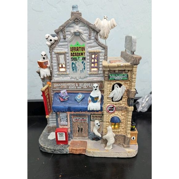 Lemax Spooky Town 2021 Apparition Academy #15732 Lighted Building Halloween - Picture 2 of 8